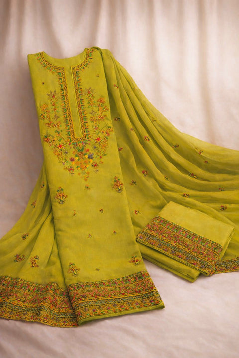 Kashmiri Gala Embroidered Lawn 3PC Suit