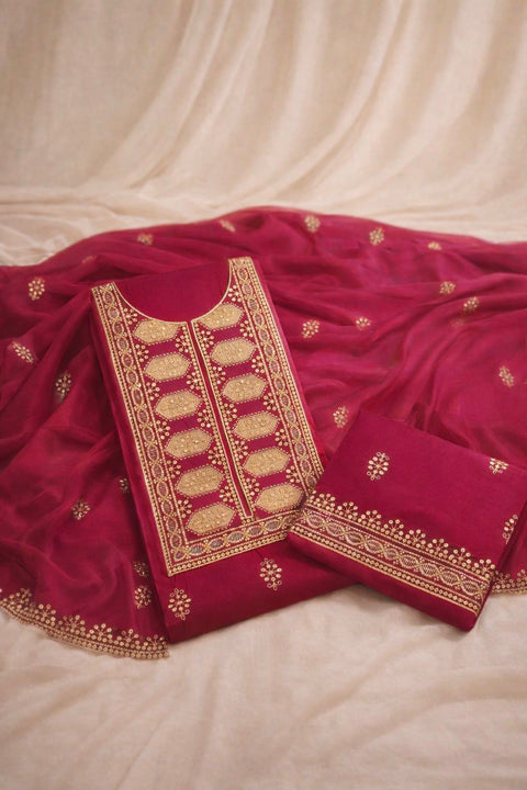 Skin Gold Sitara Embroidered Lawn 3PC Dress