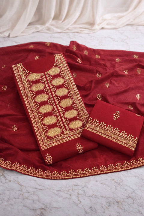 Skin Gold Sitara Embroidered Lawn 3PC Dress