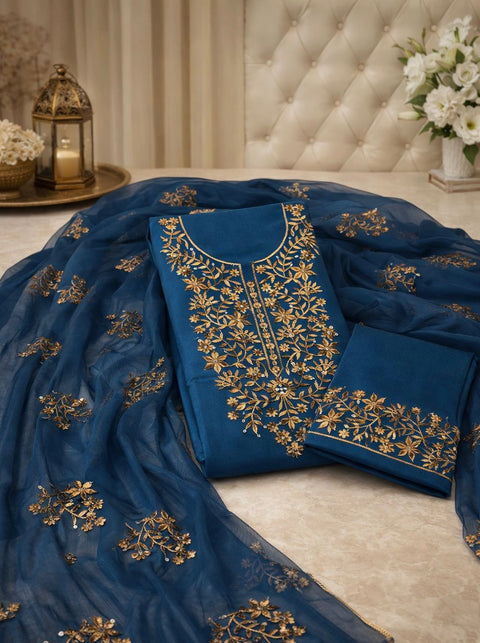 Phulkari Sitara Embroidered Lawn 3PC Suit