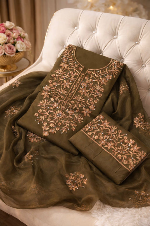 Phulkari Sitara Embroidered Lawn 3PC Suit