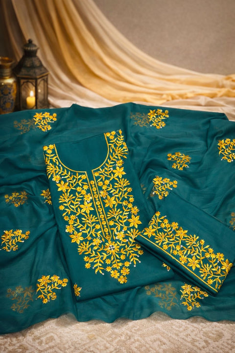 Phulkari Sitara Embroidered Lawn 3PC Suit