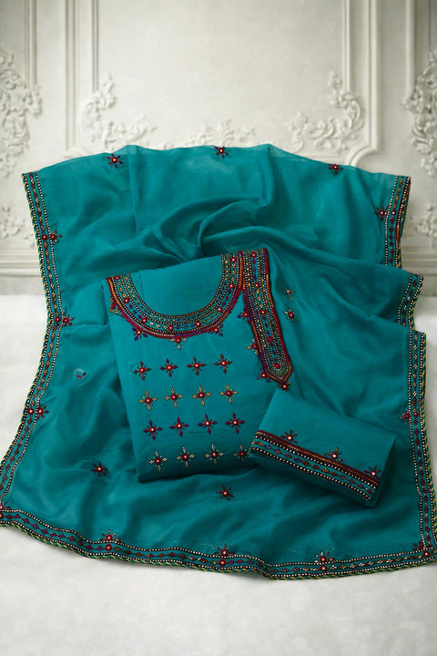 Original Balochi Mirror Work Angrakha 3PC Suit