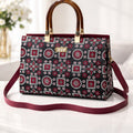 Elegant Traditional Kenves Print Tote Handbag ✨