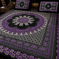 King Size Ajrak Block Hand Thappa Print Bedsheet Set