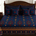 Heavy Cross Stitch Embroidery King Size Bedsheet Set 🪡