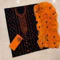 Banarsi Tanka Mirror Work Handmade 3pc Unstitch Dress ✨