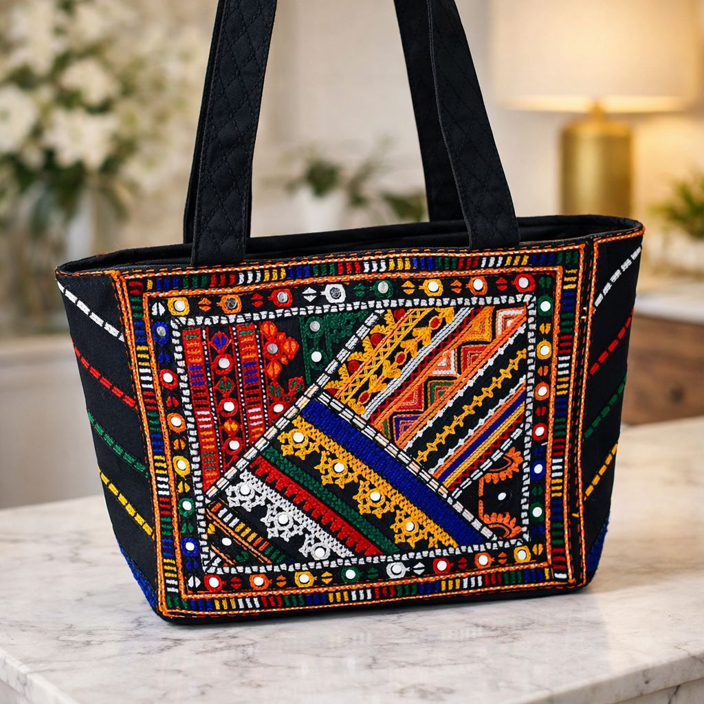 Antique Embroidered Tokri Hand Bag 👜